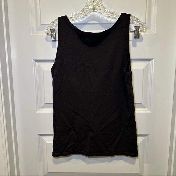 Ellen Tracy Black Knit Scoop Neck Sleeveless Tank size M - Picture 8 of 8